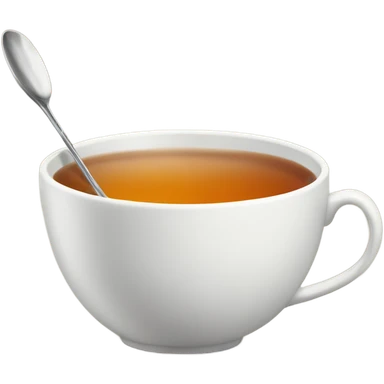 tea cup with stir spoon  sticker