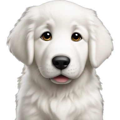 Great Pyrenees puppy sitting sticker