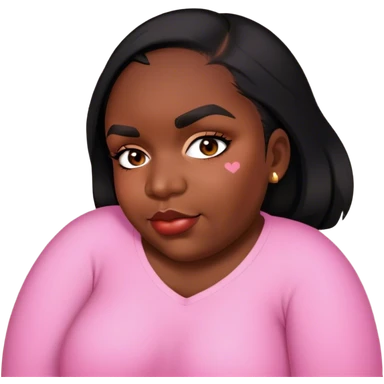 Girly fat she is Lovely and heart around her sticker