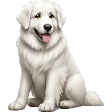Great Pyrenees sitting sticker