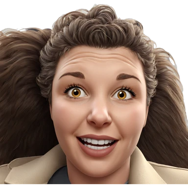 smiling girl portrait close up sticker