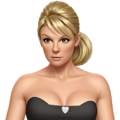 blonde girl in strapless dress sticker