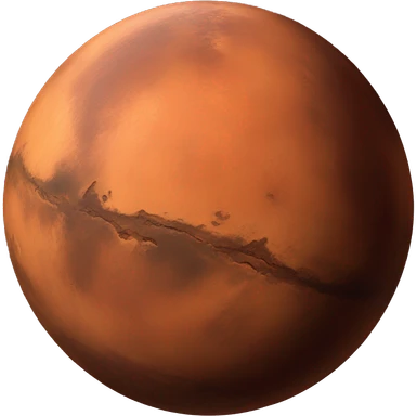 Realistic Mars planet  sticker