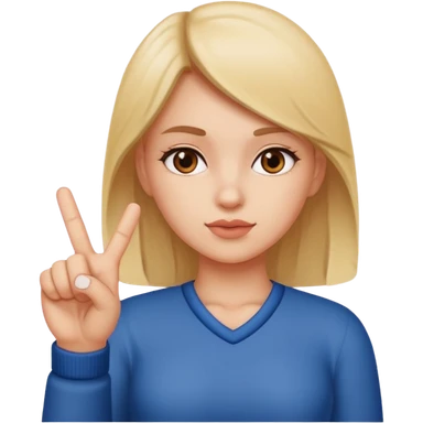 A girl who doing the middle finger  sticker