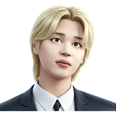blonde girl in white shirt sticker
