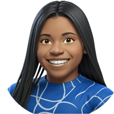 smiling boy with long hair sticker