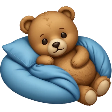 Sleeping teddy bear sticker