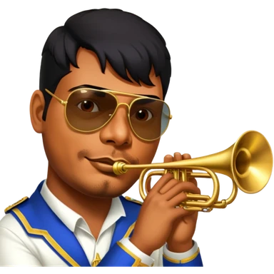 Mariachi Trumpet Player sticker