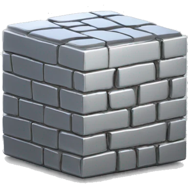 Brick made of platinum metal  sticker