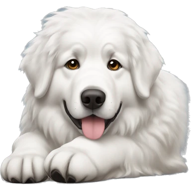 Great Pyrenees laying sticker