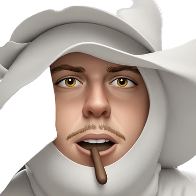 boy in hat portrait sticker