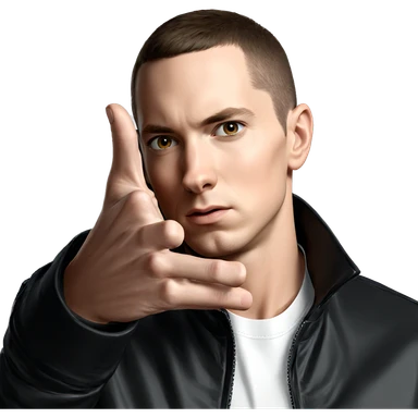 male portrait in jacket sticker