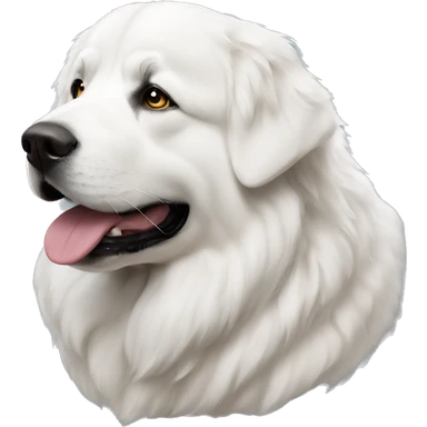 Great Pyrenees laying  sticker