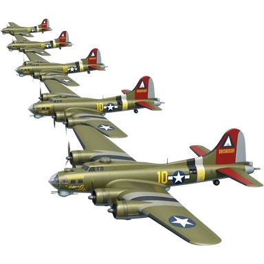 Ww2 100th group formation b17 sticker