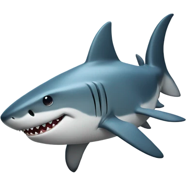 Shark with a top hat sticker