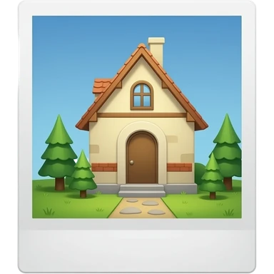 Clear polaroid picture sticker