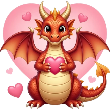 Dragón enamorado  sticker