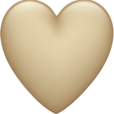 beige heart sticker