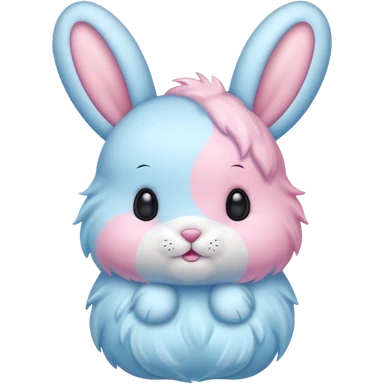 Cotton candy bunny cute :3 sticker