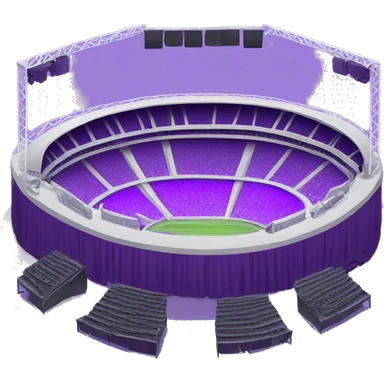 concert stadium purple sticker