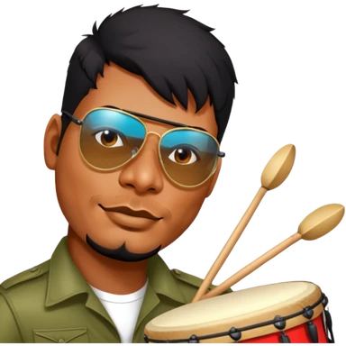 Festive Drummer sticker