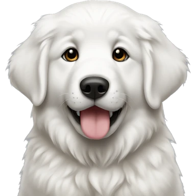Great Pyrenees puppy sitting sticker