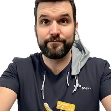 bearded male meme portrait sticker