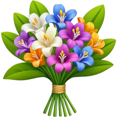 fresia bouquet  sticker