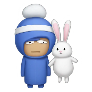 towelie with white rabbit sticker