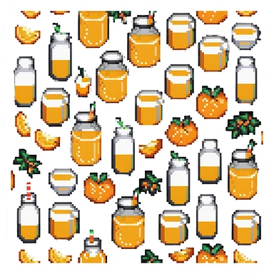 double stuffed orange juice sticker