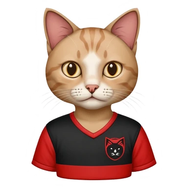 Cat with albanian Shirt  sticker