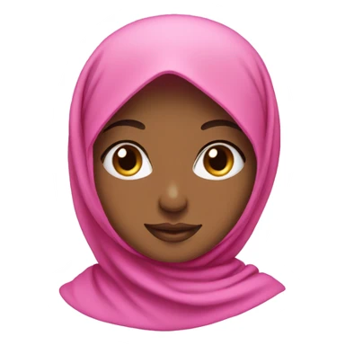 Pink hijab girl sticker