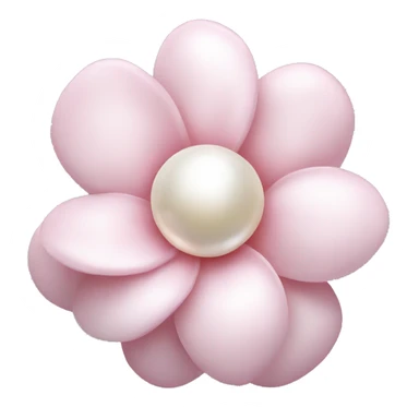 Pearl light pink flower sticker