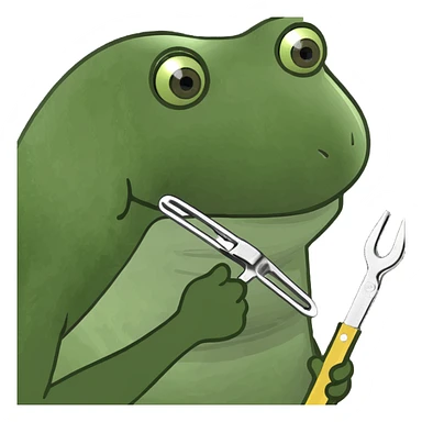 Cooking tongs  sticker