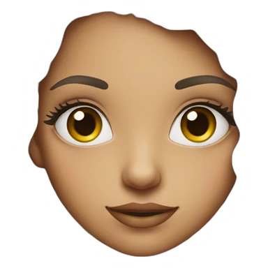 girl with eyelashes sticker