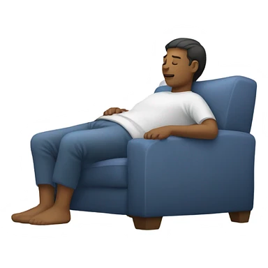 Person laying down sticker