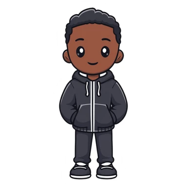 A black slave sticker