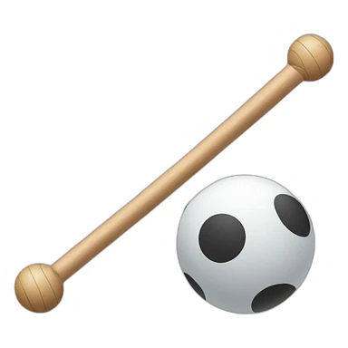 two_balls_and_stick sticker