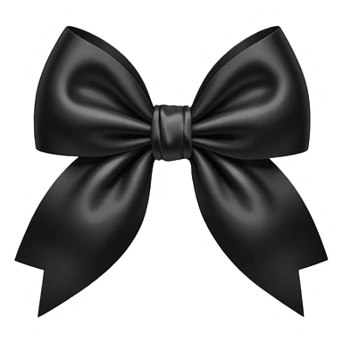
Cute Black bow sticker