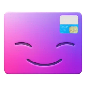 Vaporwave color themed credit card emoji, DO NOT INCLUDE NUMBERS OR TEXT sticker