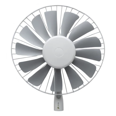 white stand fan blades only sticker