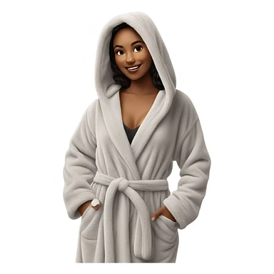 Cozy winter robe sticker