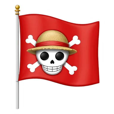 ace  one piece flag sticker