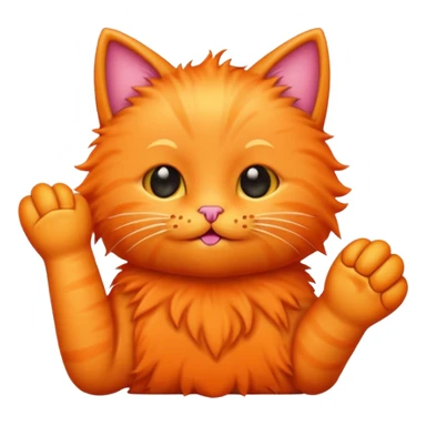 Finger kitty emoji  sticker