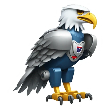 robot eagle usa  sticker