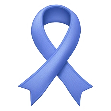 periwinkle cancer ribbon  sticker