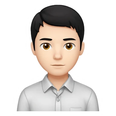 CHICO ESTUDIANTE CON CABELLO NEGRO sticker