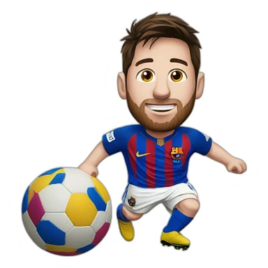Messi qui porte un ane sticker