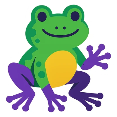 purple upper and under limbs sticker