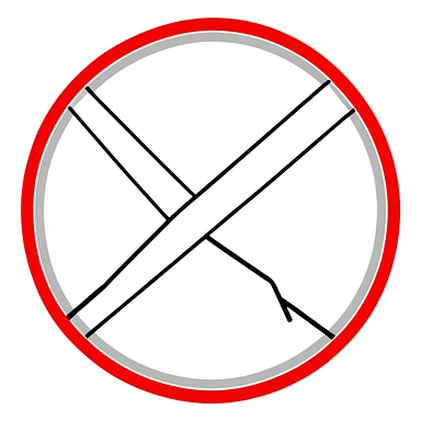 No one under 12 symbol, red circle with 12 inside with a diagonal line across it, prohibition sign sticker